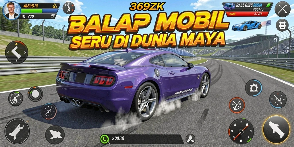 Tampilan mendebarkan dari gameplay balapan di 369ZK.