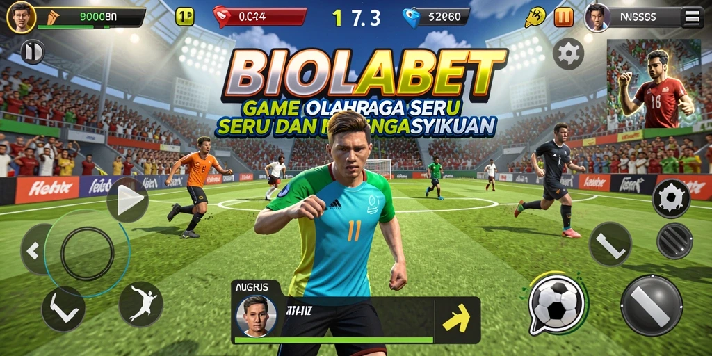 Tampilan utama permainan <strong>BIOLABET</strong> dengan aksi olahraga yang menarik.