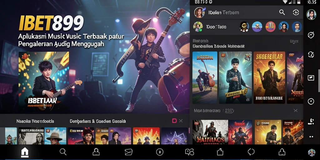 Tampilan gameplay IBET899 dengan interaksi musik yang seru.
