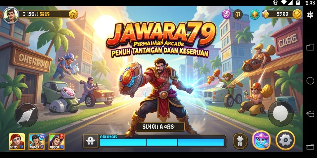 Gameplay seru penuh aksi di JAWARA79 dengan karakter unik.