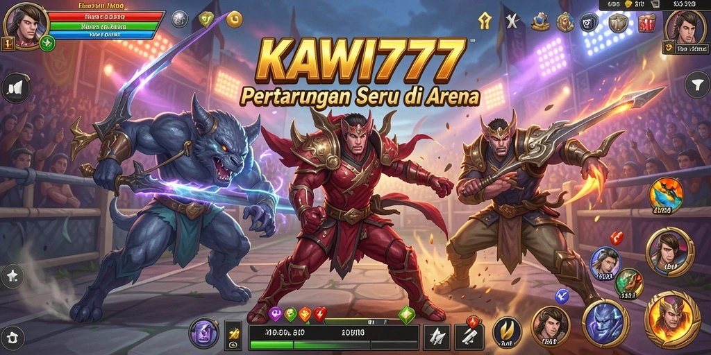 Tangkapan layar KAWI777 menampilkan aksi pertarungan yang mendebarkan.