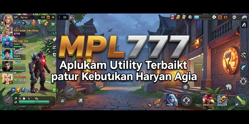 Tampilan tampilan utama MPL777 yang menampilkan fitur utility.