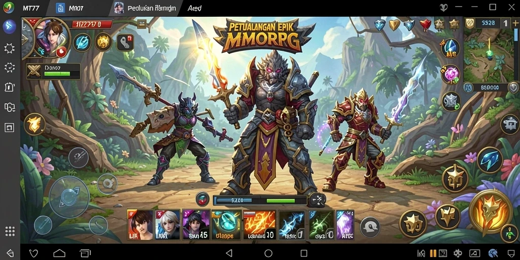 Tampilan menakjubkan dari gameplay MT777 yang penuh aksi.