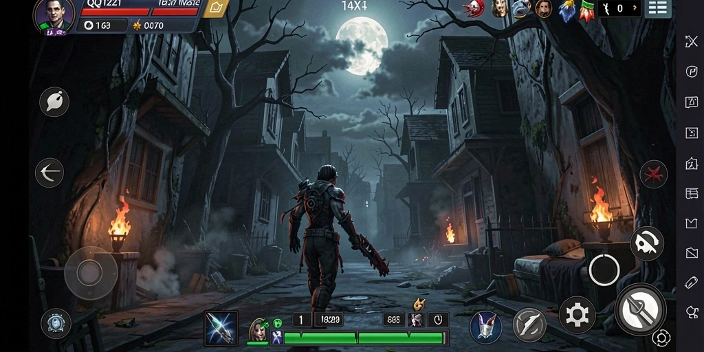 Tangkapan layar menampilkan gameplay menegangkan dari QQ1221.
