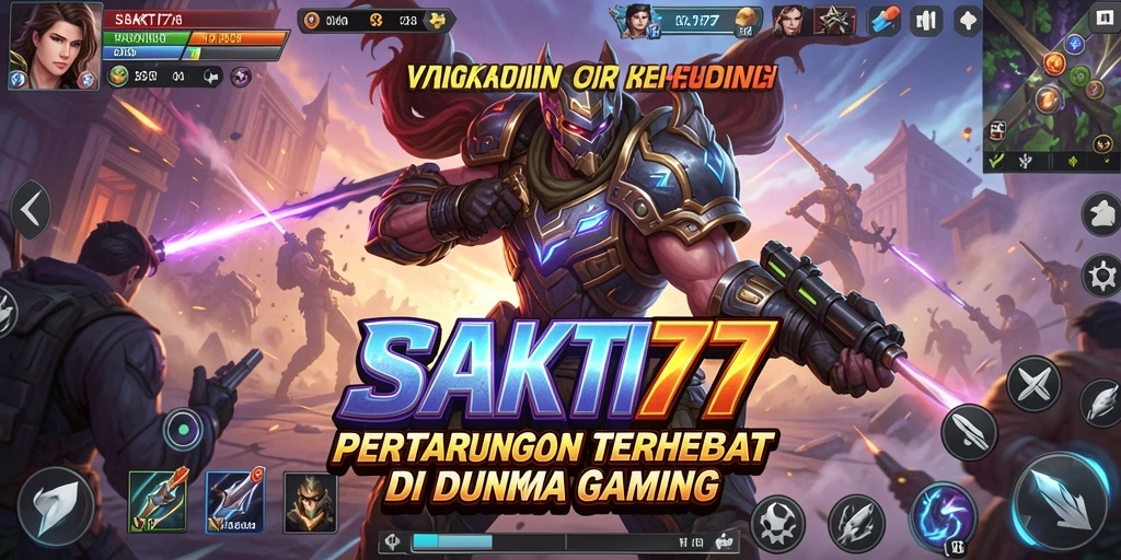 Tampilan gameplay SAKTI77 yang intens saat pertarungan.