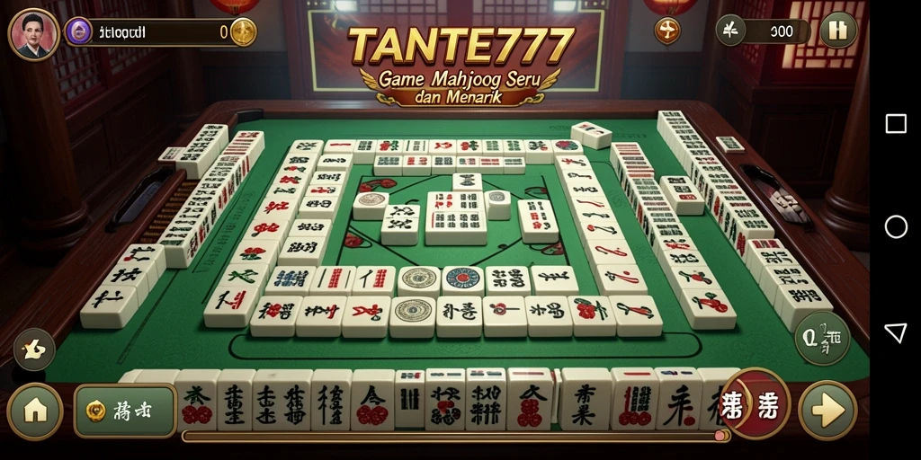 Screenshot gameplay TANTE777 menampilkan serunya permainan Mahjong.