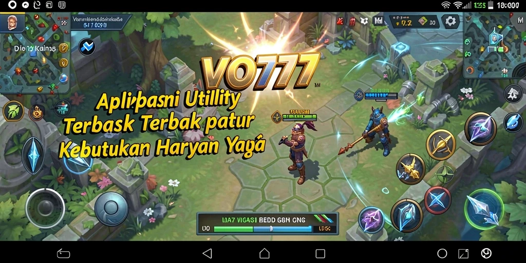Screenshot utama VO777 menunjukkan antarmuka yang sederhana dan elegan.