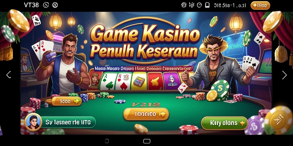 Tampilan menarik dari gameplay VT38 yang mendebarkan dan penuh aksi Kasino.