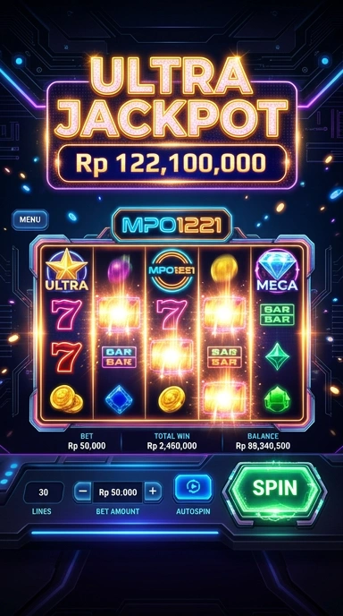Tampilan halaman utama mpo1221 yang menarik dan informatif.